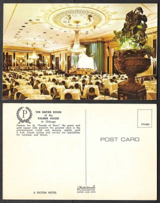 Old Illinois Postcard - Chicago - Empire Room Restaurant Of Palmer House Hotel