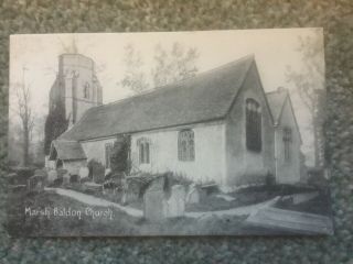 Old Postcard Of Church At Marsh Baldon,  Oxfordshire