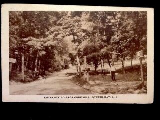 C1929 Entrance To Sagamore Hill,  Oyster Bay,  L.  I. ,  Ny Vintage Picture Postcard