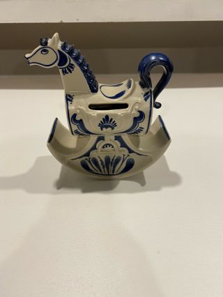 Ceramic Rocking Horse Coin Bank By Bjorn Wiinblad For Rosenthal
