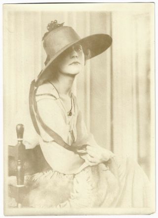 Vogue Picture Hat Vintage 1920s Charles Sheldon Chic Art Deco Fashion Photograph