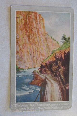 D494 Vintage Postcard Union Pacific Railroad Big Thompson Canyon Rocky Mountains