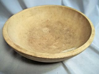 Munising Michigan Wood Products Vintage Maple Bread Dough Bowl 1940 