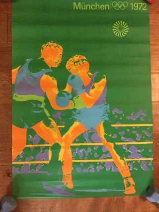 Vintage Poster Olympic Games Munich Boxing 1972