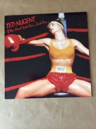Ted Nugent,  If You Can’t Lick ‘em,  Lick ‘em,  Vinyl,  Lp.  1988,  Atlantic.