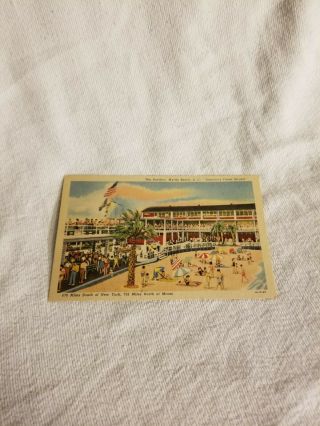 Vintage Myrtle Beach Sc Pavilion Linen " C.  T.  Art - Colortone " Postcard