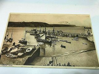 Old Postcard The Harbour Tenby Wales