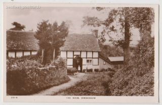 Early Postcard,  Worcestershire,  Inkberrow,  The Rock,  Old House,  View,  Rp,