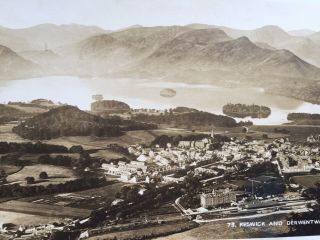 Old Rp Postcard Keswick & Derwentwater Lake District G P Abraham