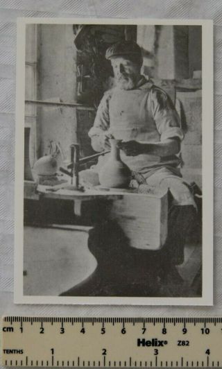 1980s Postcard An 80 Year Old Potter,  Stoke On Trent,  1913