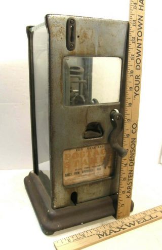 Vintage Antique Schermack Model 25 Countertop Postage Stamp Vending Machine
