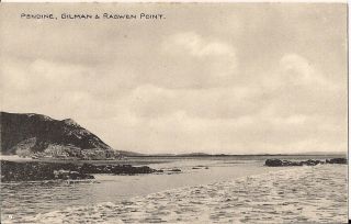 Old Postcard - Gilman & Ragwen Point - Pendine - Carmarthenshire C.  1918