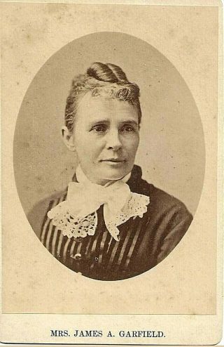 Cabinet Card Mrs.  James A Garfield (lucretia) President