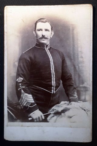 1890 Cab Portrait,  Meerut,  India.  11th Prince Albert 