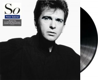 Peter Gabriel " So " 180g Heavyweight Vinyl Lp,  Mp3 Album Re - Issue 2016