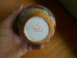 ANTIQUE CHINESE PORCELAIN GINGER JAR WITH MATCHING HAND PAINTED LID 3