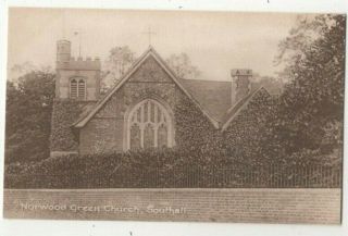 Southall Norwood Green Church Middlesex Vintage Postcard A Price 322c