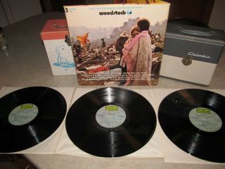 Woodstock Vinyl Lp Set X 3 The Who,  Hendrix,  Jefferson Airplane 1970 Atlantic