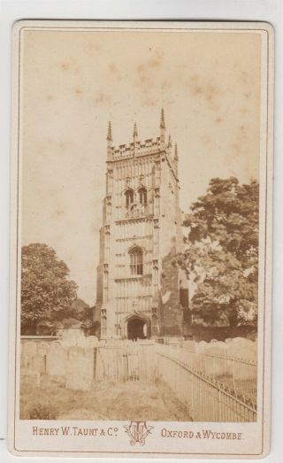 Worcestershire Cdv - Evesham Bell Tower,  Part Of Evesham Abbey By Taunt Of Oxford