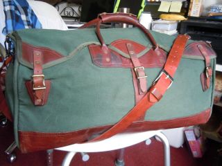 Vintage Gokeys Orvis Canvas & Leather Hunting/travel Duffle Bag Battenkill 4