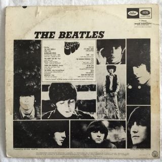 Vintage The Beatles Rubber Soul Mono LP T 2442 Capitol 2