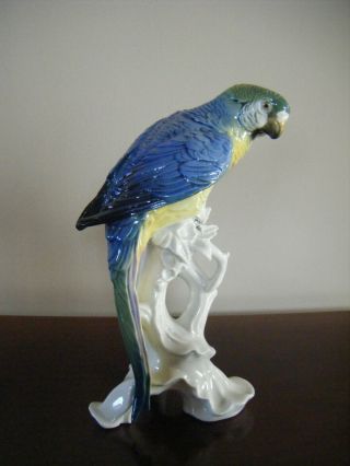 Vintage Karl Ens Porcelain Parrot Figurine
