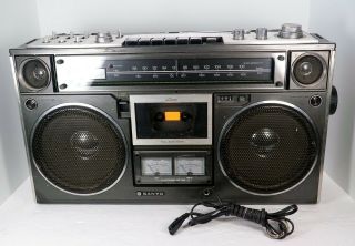 Vtg Rare Sanyo M9994 Cassette Radio Boombox Ghetto Blaster M 9994