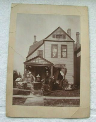 Vintage Photo Family 1897 8 X 6