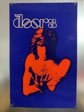 Vintage Rare The Doors Blacklight Poster Jim Morrison,  La Woman,  Psychedelic