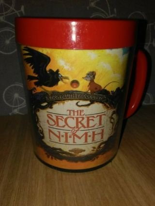 Vintage 1982 Secret Of Nimh Thermoserv Mug Cup Rare Item Movie Collectible