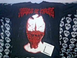 Vintage Cradle Of Filth Tearing The Face Of U.  S.  & Canada Tour Shirt 1999 Large