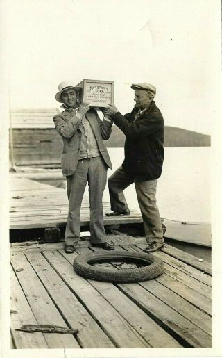 1920 Bootleggers Whiskey Prohibition Vintage Snapshot Photo Seagrams VO Canadian 2
