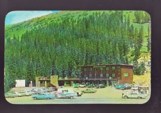Berthoud Pass Colorado Co Berthoud Pass Lodge Old Cars Camper Vintage Postcard