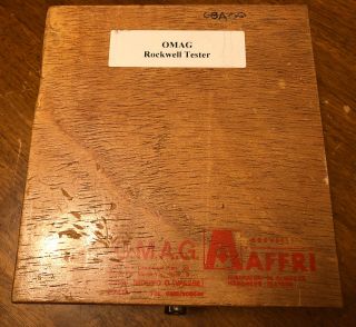 Vintage Bravetti Affri Hardness Tester Omag Rockwell With Case Italy