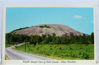 Georgia Ga Atlanta Stone Mountain Granite Postcard Old Vintage Card View Post Pc