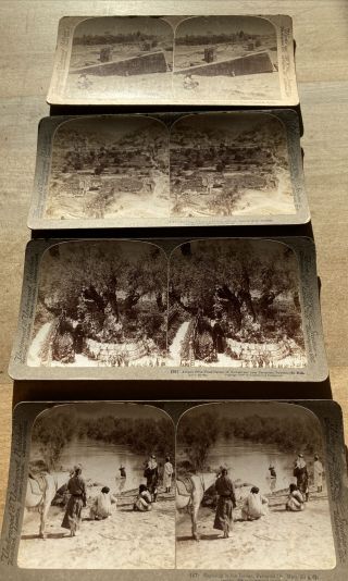 Early 20th C.  Stereoviews Of Palestine / Holy Land / Syria By Underwood