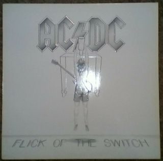 Ac/dc Flick Of The Switch Vinyl Lp Record 1st Issue Europe/uk 1983 Ex/\ex
