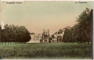 Old Postcard - Coughton Court - Alcester Redditch Worcestershire 1911