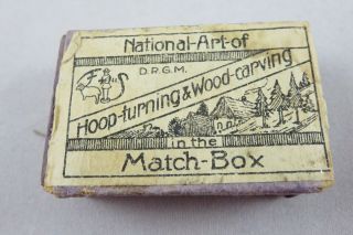 Vintage Match Box Crafts Wooden Match Box Diorama Hand Made