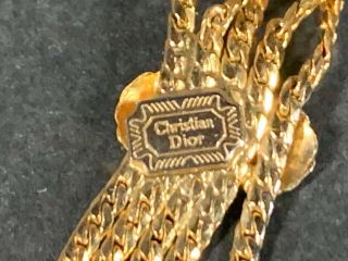 Vintage Signed Christian Dior Gold Tone Multi Strand Chain 30” Belt Or Necklace 3