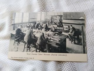 Royal Grammar School,  Worcester Old Postcard Physical Laboratory