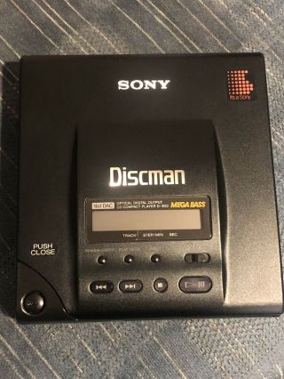 Vintage Sony Discman Mega Bass D - 303 Cd Player Please Read