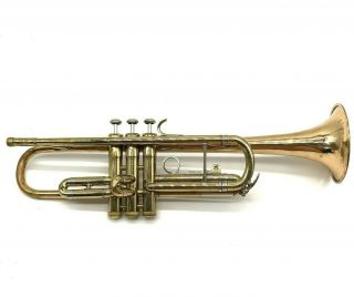 Vintage Mercedes Ii Trumpet Designed By Vincent Bach W/ Case