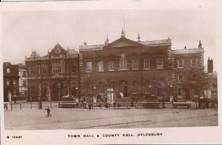 A England Buckinghamshire Old Picture Postcard English Aylesbury Town Hall