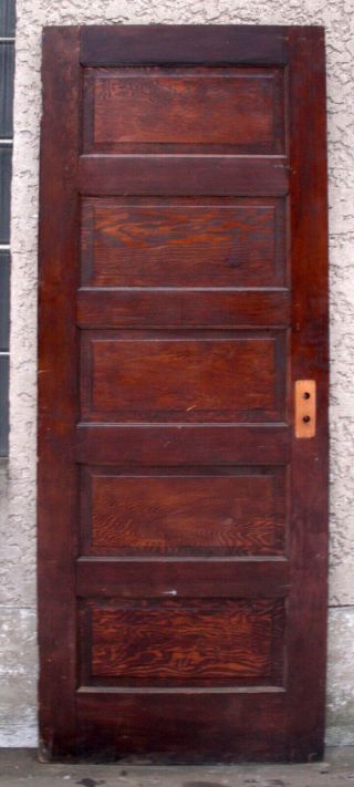 2 Avail 30 " X79 " Antique Vintage Interior Solid Wood Wooden Interior Door 5 Panel