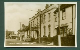 Amesbury,  Church St With Avon Hotel,  Vintage Postcard
