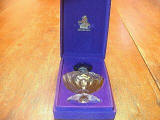 Vintage Guerlain Shalimar Perfume Paris 1/2 Oz.  Bottle 1/2 Full
