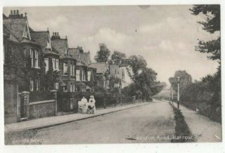 Harrow Kenton Road Middlesex Vintage Gazette Postcard 309c