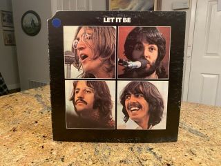 The Beatles - Let It Be - Vinyl Record Lp Apple Ar 34001 Play - Ex/vg,