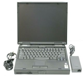 Vtg Windows 98 Laptop Pc Dell Inspiron 7500 Retro Gaming Floppy Cd Pentium Iii